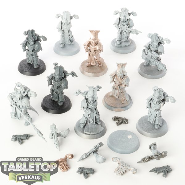 Thousand Sons - 10x Rubric Marines - teilweise bemalt