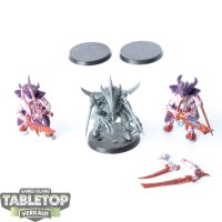 Tyraniden - 3 x Tyranid Warriors - teilweise bemalt