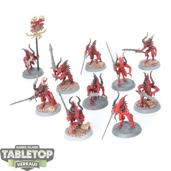 Blades of Khorne - 10x Bloodletters - bemalt