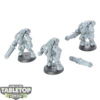 Tau Empire - 3x XV25 Stealth Battlesuits - unbemalt