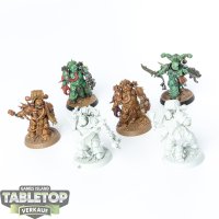 Death Guard - 6 x Plague Marines - teilweise bemalt