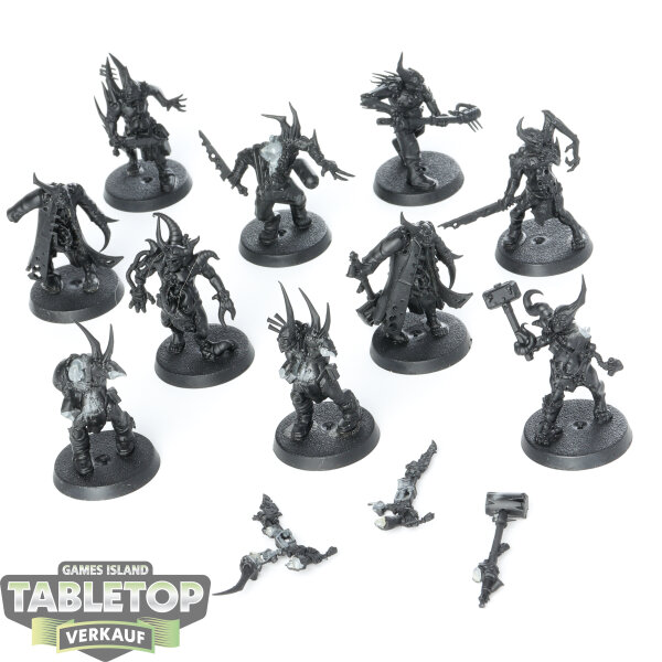 Death Guard - 10 x Poxwalkers - grundiert
