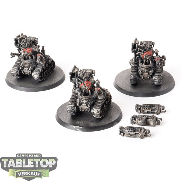 Adeptus Mechanicus - 3 Kataphron Destroyers - bemalt