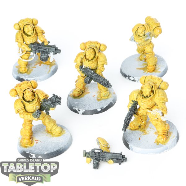 Space Marines - 5x Heavy Intercessors - bemalt