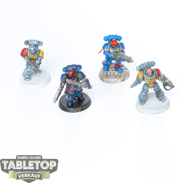 Space Marines - 4x Primaris Intercessors - bemalt