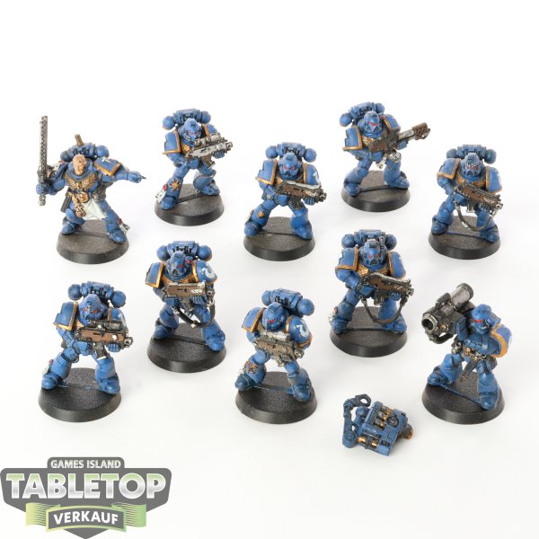 Ultramarines - 10 x Tactical Squad klassisch - bemalt