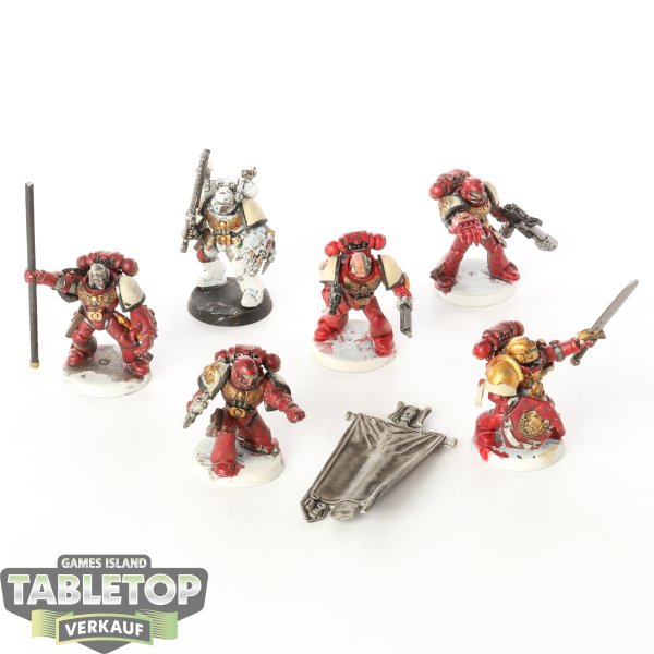 Space Marines - 6 x Command Squad klassisch - bemalt