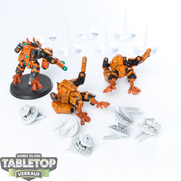 Tau Empire - 3x XV8 Crisis  - bemalt