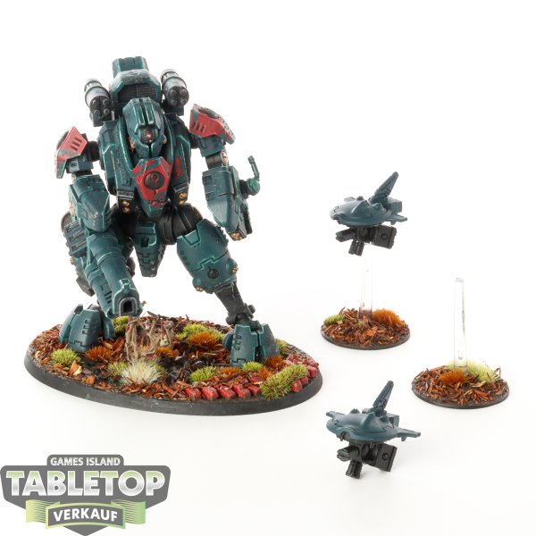 Tau Empire - XV95 Ghostkeel Battlesuit - bemalt