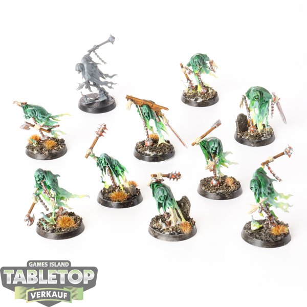 Nighthaunt - 10 x Chainrasp Hordes - teilweise bemalt