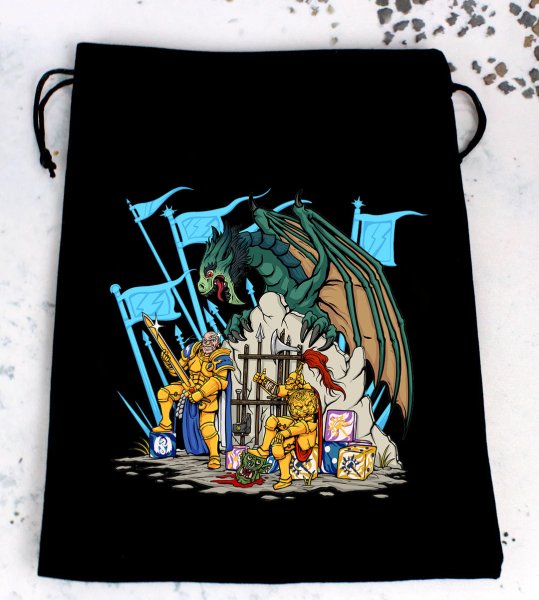Baron of Dice - Premium Black Dice Bags - Golden Boys