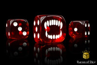 Baron of Dice - Bloody Bite 16mm Round Corner Dice (25)