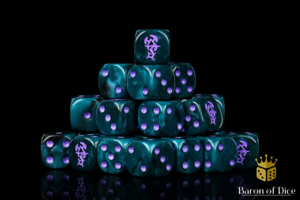 Baron of Dice - Dreaded Ones 16mm Round Corner Dice (25)