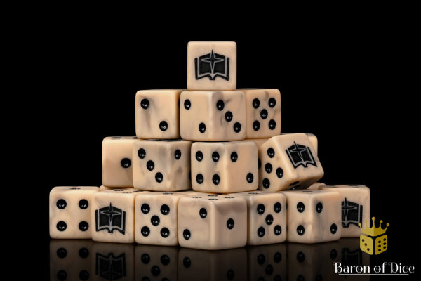 Baron of Dice - Word Keepers 16mm Square Corner Dice (25)