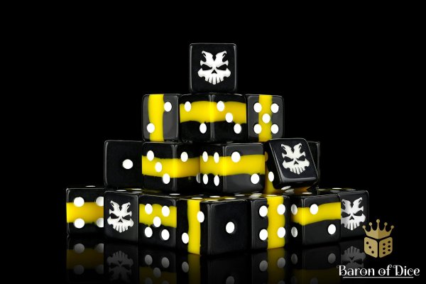 Baron of Dice - Hazard 16mm Square Corner Dice (25)