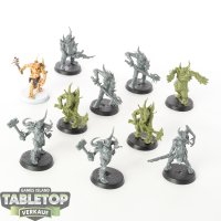 Death Guard - 10x Poxwalker - teilweise bemalt