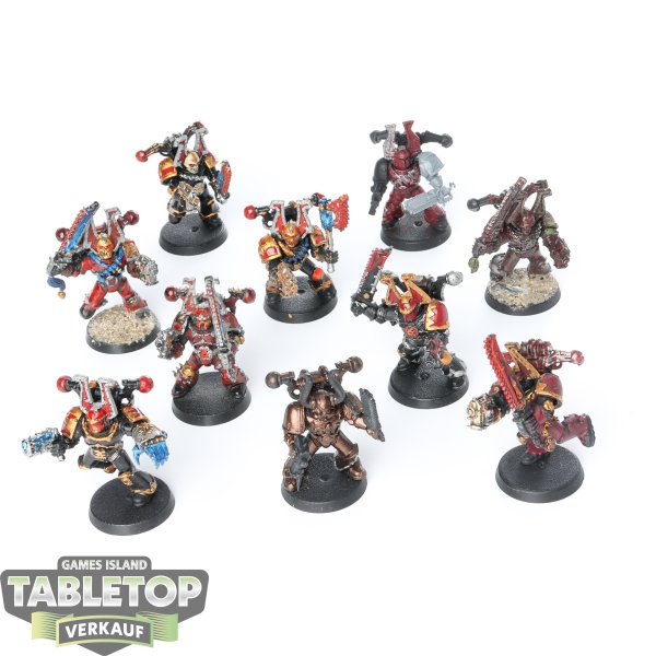 World Eaters - 10x Khorn Berserkers (Classic) - bemalt