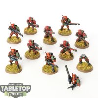 Tau Empire - 10x Fire Warriors - bemalt