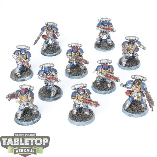 Space Marines - 10x Primaris Intercessors - bemalt