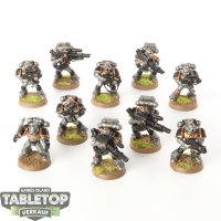 Space Marines - 10x Tactical Marines (Classic) - bemalt