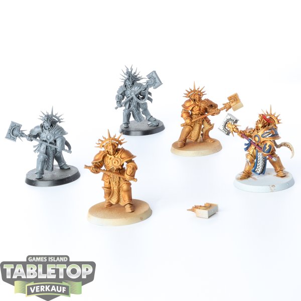 Stormcast Eternals - 5 Retributors - teilweise bemalt