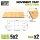 Green Stuff World - MDF Movement Trays - Slimfit Square 20 mm 5x2