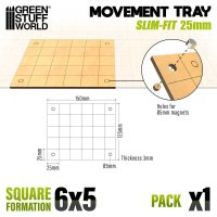 Green Stuff World - MDF Movement Trays - Slimfit Square...