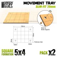 Green Stuff World - MDF Movement Trays - Slimfit Square...