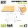 Green Stuff World - MDF Movement Trays - Slimfit Square 20 mm 5x4