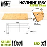 Green Stuff World - MDF Movement Trays - Slimfit Square...