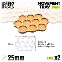 Green Stuff World - MDF Movement Trays - Skirmish AOS...