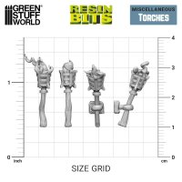 Green Stuff World - 3D printed set - Torches