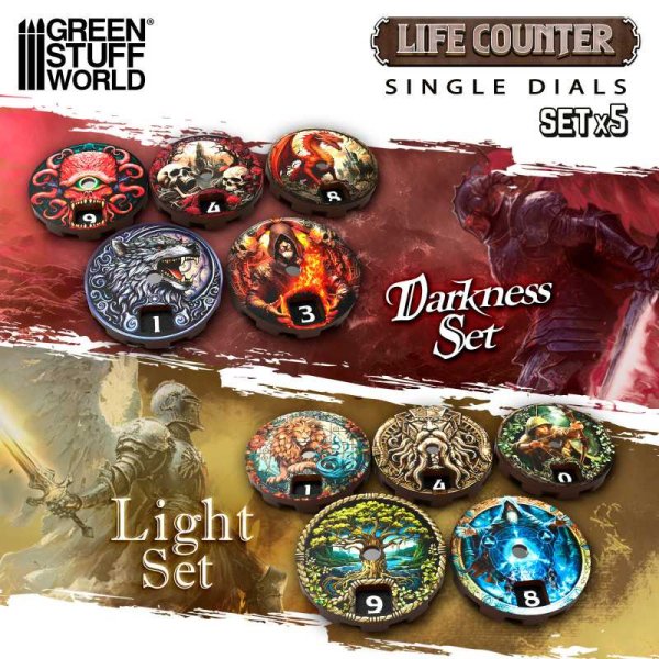 Green Stuff World - Life counters - Light Set