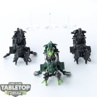 Necrons - 3 x Tomb Blades - teilweise bemalt