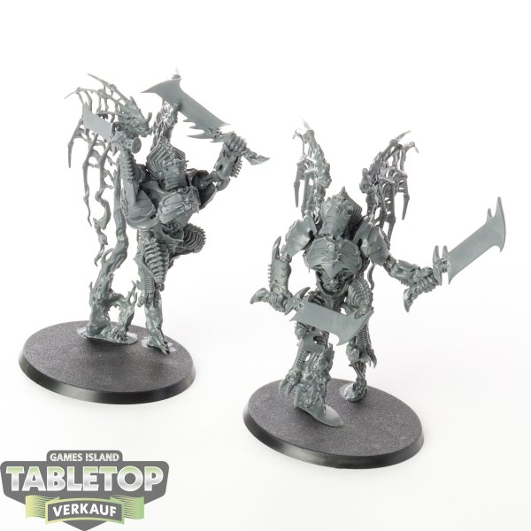 Ossiarch Bonereapers - 2x Morghast Harbingers - unbemalt