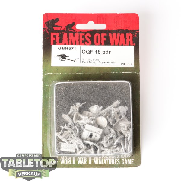 Flames of War - Flames of War British OQF 18 PDR (GBR571) - Originalverpackt / Neu