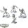 Necrons - 3 Skorpekh Destroyers - teilweise bemalt