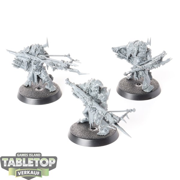 Orruk Warclans - 3 x Man-Skewer Boltboyz - unbemalt