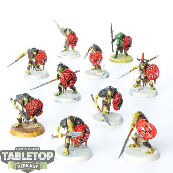 Orruk Warclans - 10x Gutrippaz - bemalt