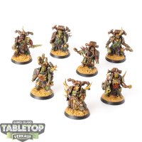 Death Guard - 7x Plague Marines - bemalt