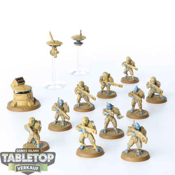 Tau Empire - Fire Warriors Strike Team - bemalt