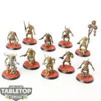 Chaos Daemons - 10 Plaguebearers of Nurgle - teilweise...