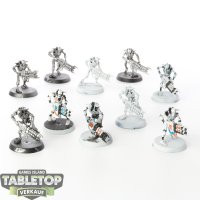 Necrons - 10x Necron Warriors - teilweise bemalt