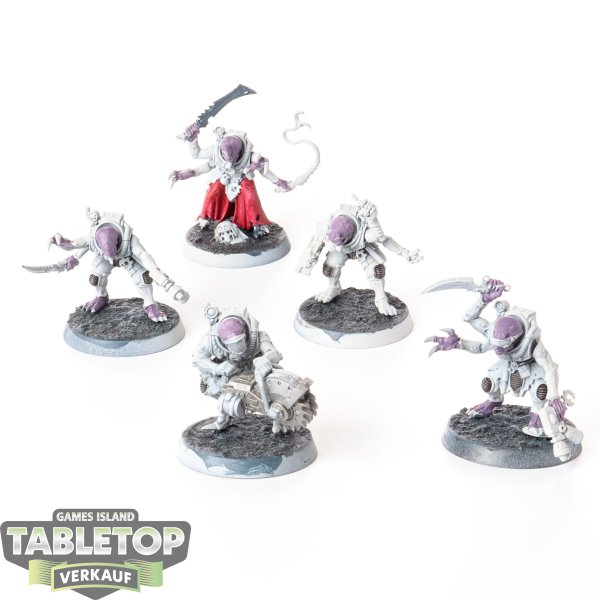 Genestealer Cults - 5 x Hybrid Metamorphs - teilweise bemalt