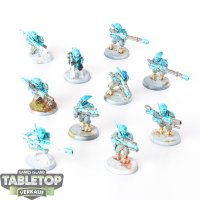 Tau Empire - 10x Fire Warriors - bemalt