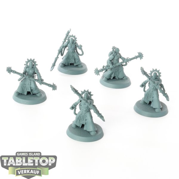 Adeptus Mechanicus - 5 Fulgurite Electro-Priests - grundiert