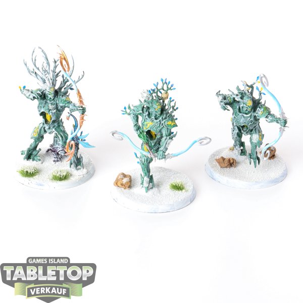 Sylvaneth - 3x Kurnoth Hunters - bemalt