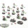 Necrons - 11 Necron Warrior klassisch, 3 Scarabs - bemalt