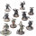 Chaos Space Marines - 10 x Chaos Space Marines - teilweise bemalt