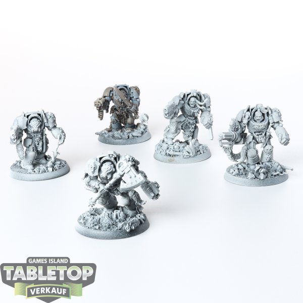 Space Wolves - 5x Wolf Guard Terminators - unbemalt